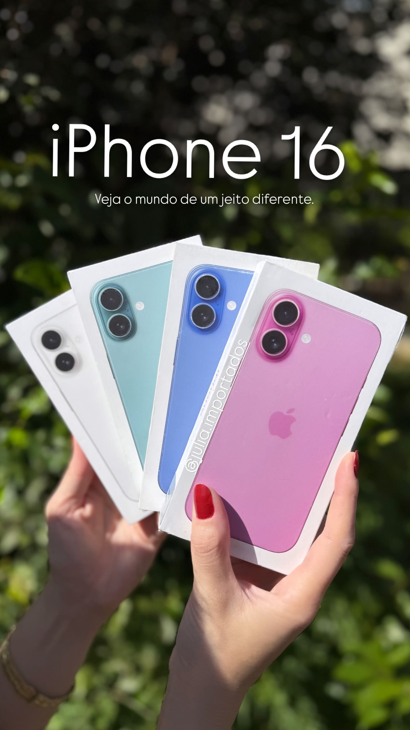 iPhone 16 128GB - Várias Cores Disponíveis